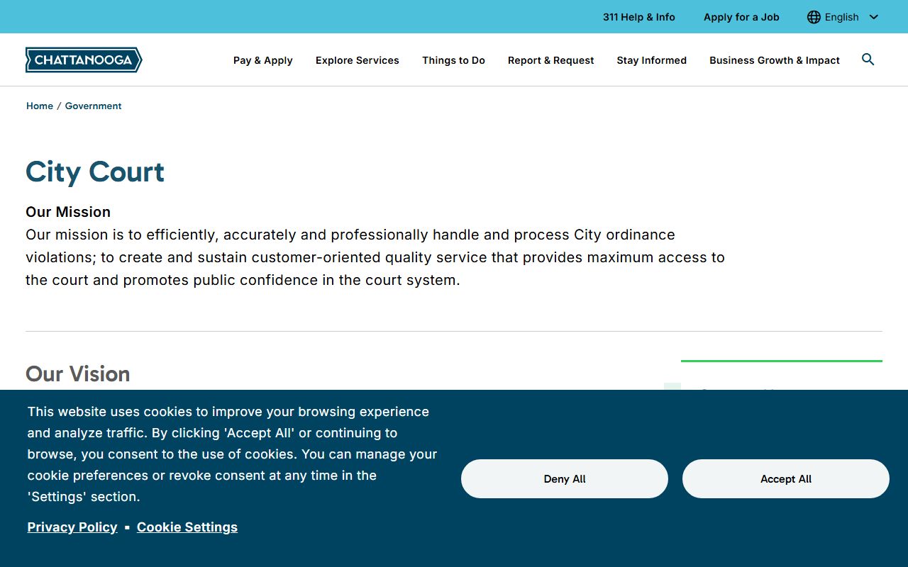 Chattanooga Felony Records at Chattanooga City Court