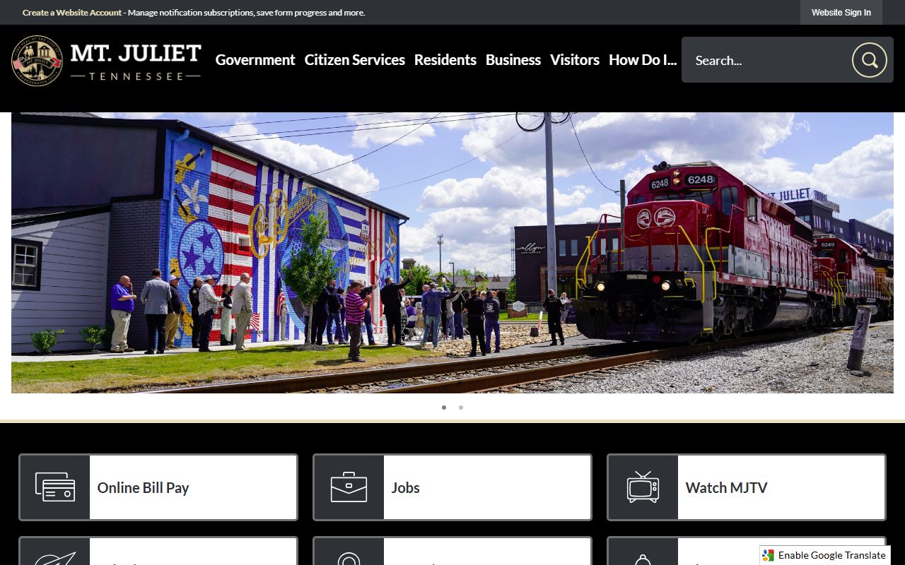 Mount Juliet Felony Records main city website