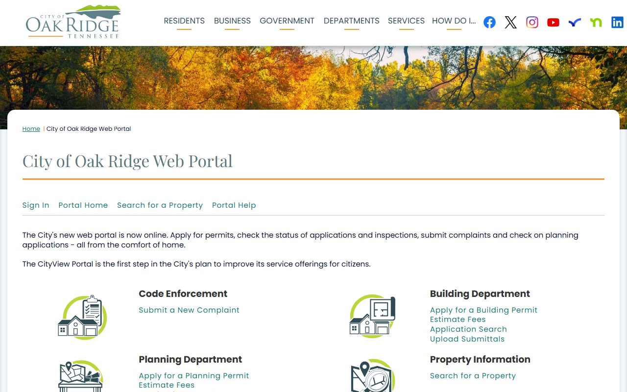 Oak Ridge Felony Records CityView portal
