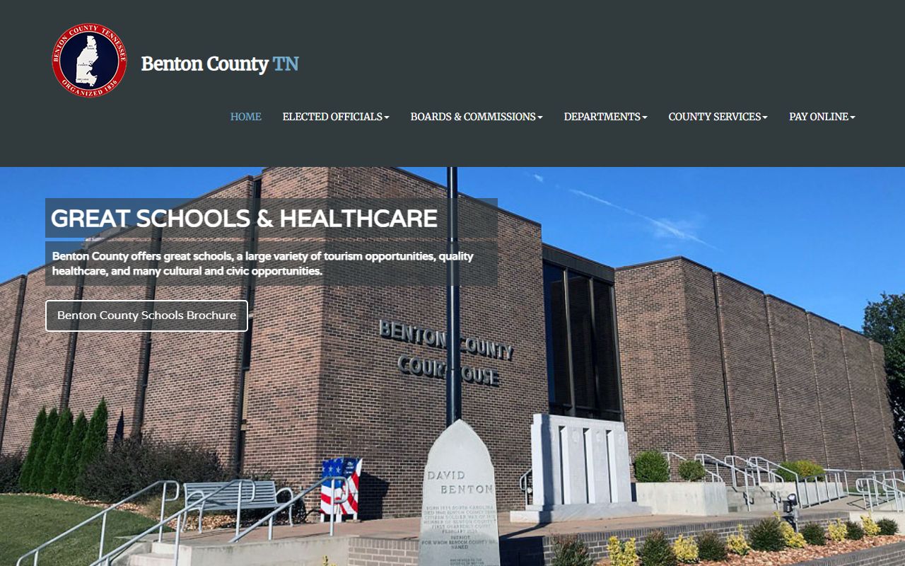 Benton County Felony Records county government page