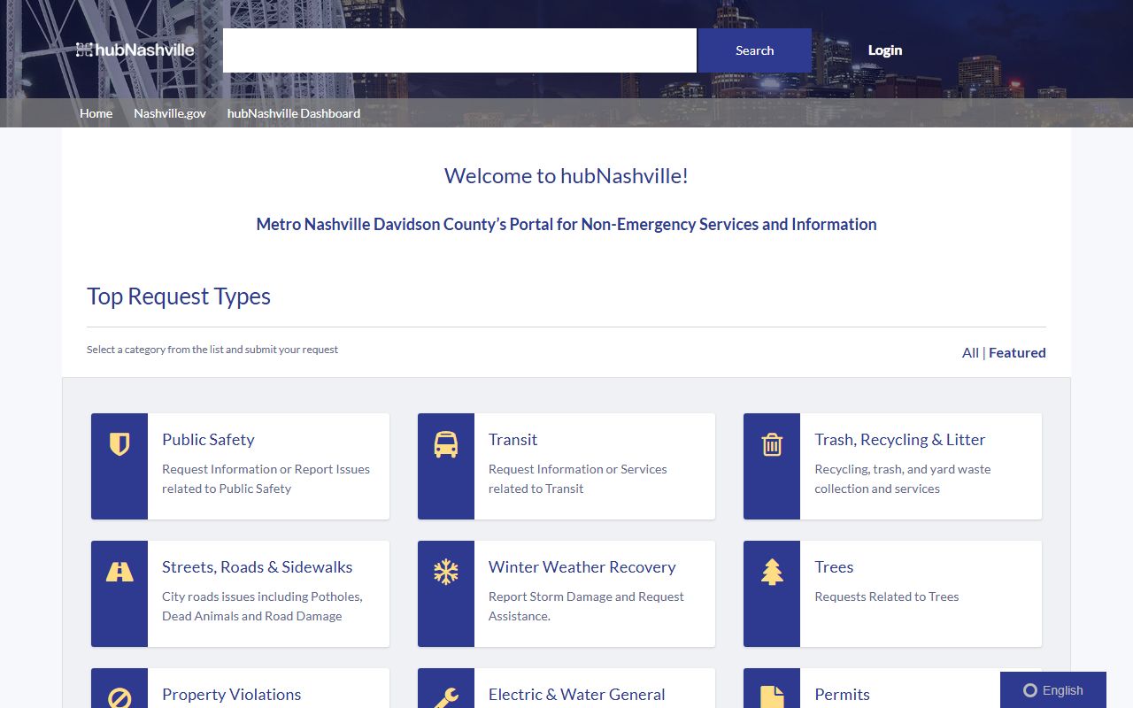Nashville Felony Records requests through Hub Nashville