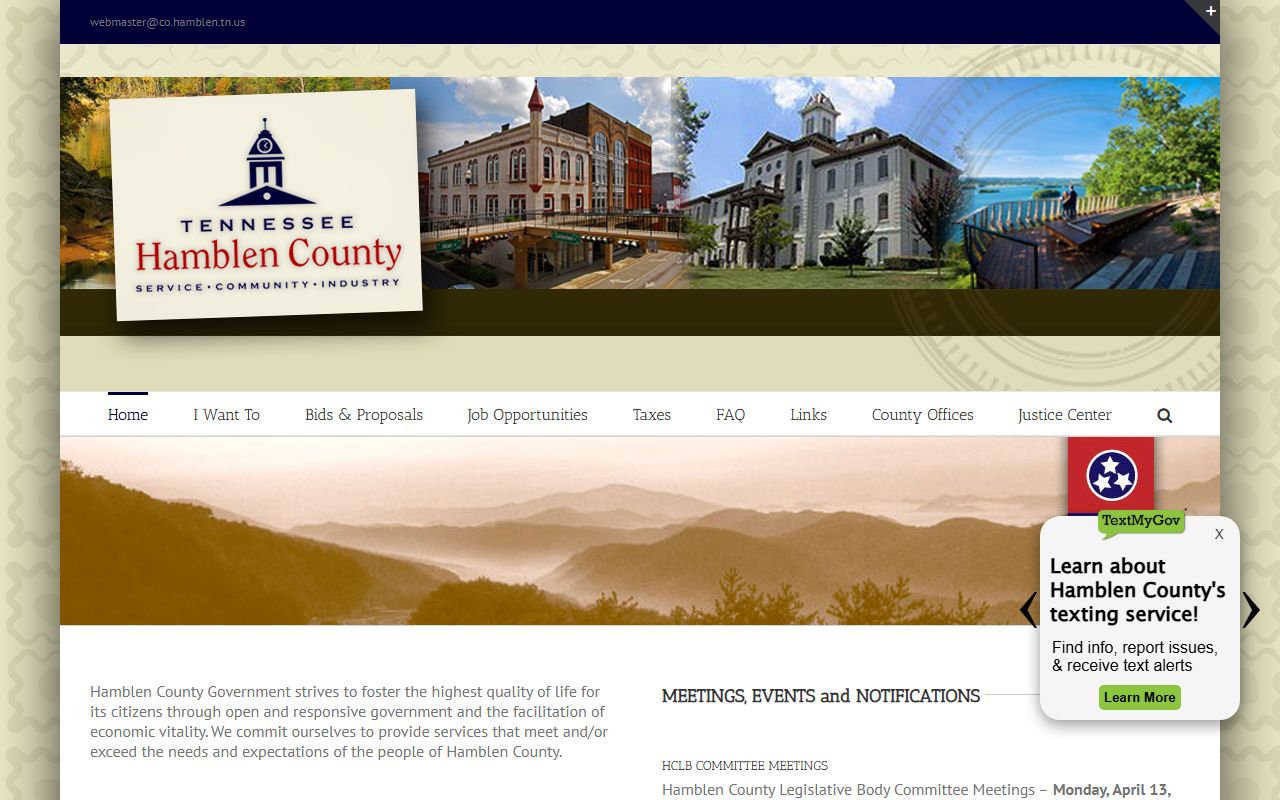 Hamblen County Felony Records county government image