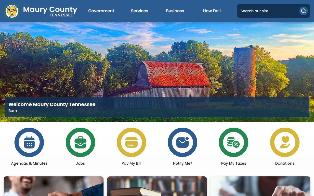Maury County Felony Records county government page