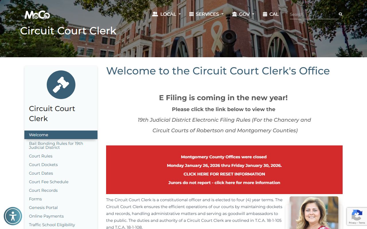Montgomery County Felony Records circuit court image