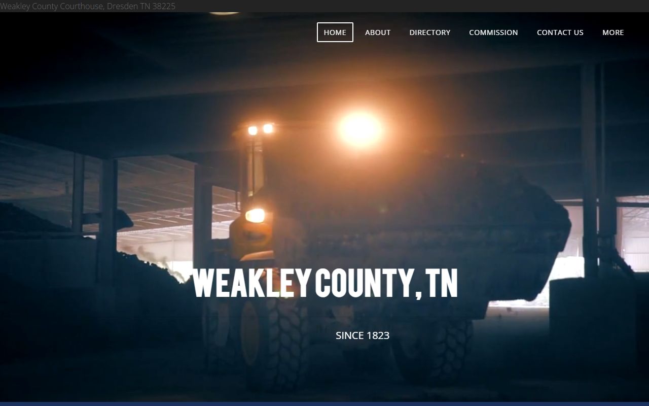 Weakley County Felony Records county government page
