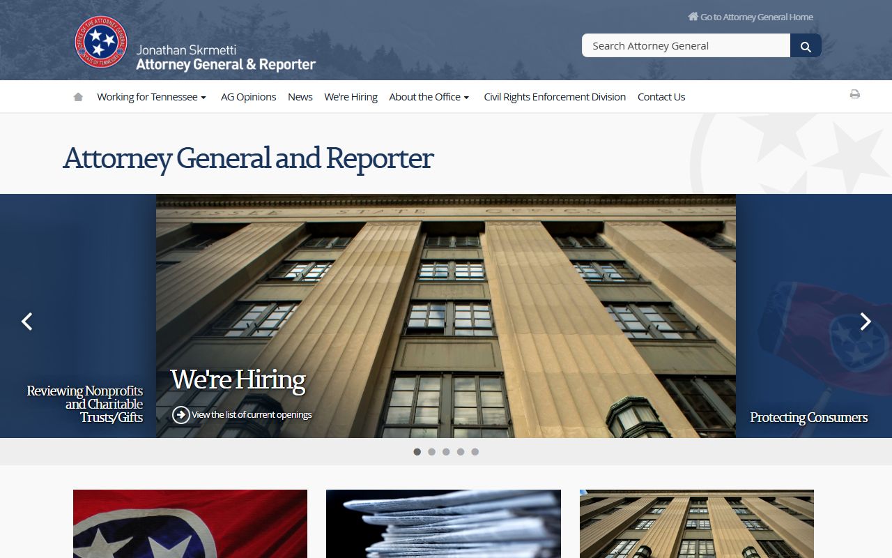 Tennessee Felony Records related victim assistance information from the Tennessee Attorney General